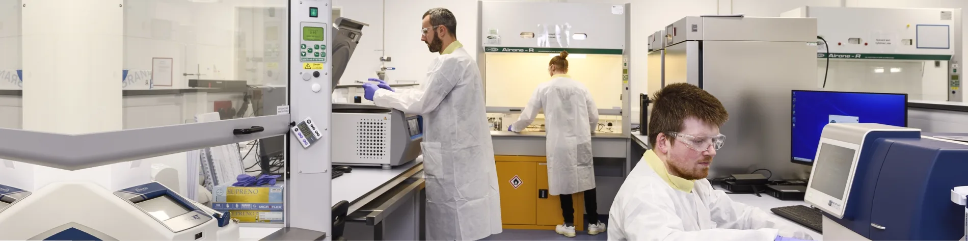 Sterling scientists working in the bioconjugation labs