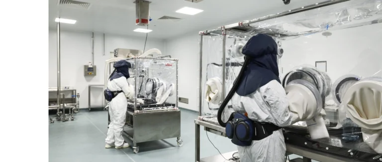 ADC manufacturing facilities at Sterling Pharma Solutions' Deeside, Wales facilities