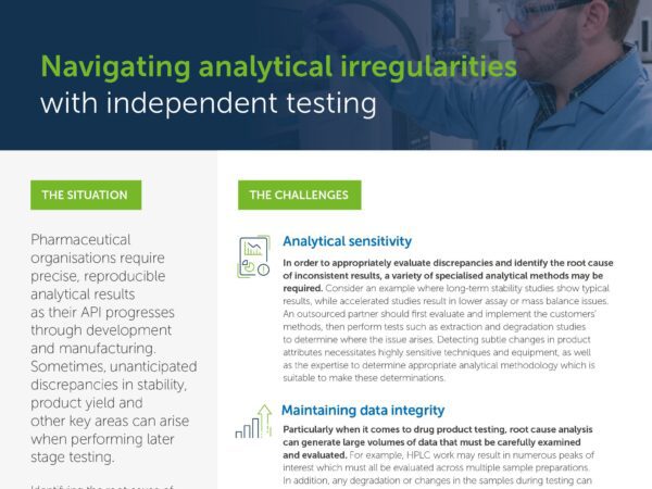Navigating analytical irregularities with independent testing