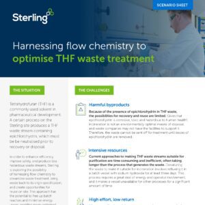 Preview of document titled 'Harnessing flow chemistry to optimise THF waste treatment'